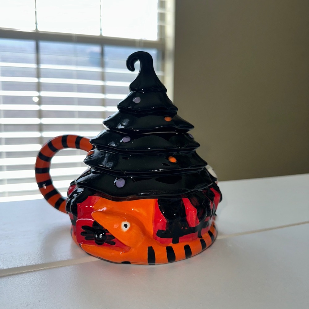 Nightmare Before Christmas Bioworld Ceramic Coffee Mug Tree Vampire Rare 8in